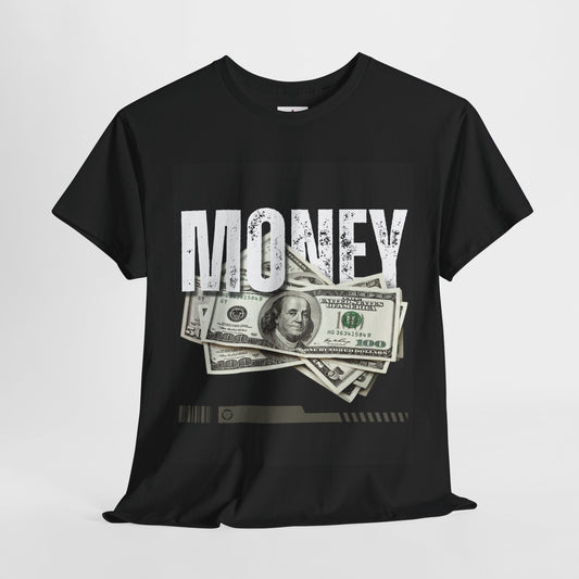 Money Graphic Unisex Heavy Cotton Tee - Trendy Casual Wear